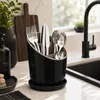 WELLHAUS Scolapiatti ovale 19x12 cm, nero-grigio, Anteprima dell’immagine prodotto 8