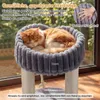 COSTWAY Katzenbaum en peluche, griffoir avec plateforme de Voir les images du produit 6