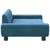 vidaXL Letto per cani blu 100x54x33 cm in velluto Anteprima dell’immagine prodotto 4