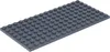 Płytki LEGO® 8x16 ciemnoszare - 92438 NOWOŚĆ! Ilość 10x Podgląd zdjęcia produktu 8