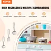 A marketing image showcasing a toy kitchen with various accessories and features highlighted. Produktbild-Vorschau