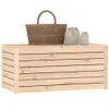 A wooden storage box with a basket and bags on top, set against a white background. Náhled obrázku produktu