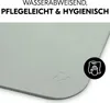A close-up of a light gray mat with text and icons indicating its features. Anteprima dell’immagine prodotto