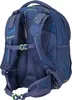 The back view of a blue backpack with a geometric pattern. Anteprima dell’immagine prodotto