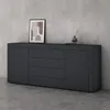 doporro Sideboard Kommode in Anthrazit matt 167x36 cm Produktbild-Vorschau 1