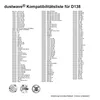 A compatibility list for a vacuum cleaner model. Produktbild-Vorschau