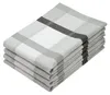4er Set Geschirrtücher Baumwolle, 50x70 cm, grau-kariert Produktbild-Vorschau 1