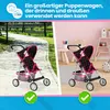 Kinderplay Puppenwagen KP0280R – Leichter Puppenbuggy mit Produktbild-Vorschau 7