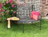DanDiBo Gartenbank Wetterfest Halbrund aus Metall Braun Produktbild-Vorschau 7