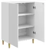 vidaXL Sideboard Hochglanz Weiß 66 x 34,5 x 90 cm Produktbild-Vorschau 3