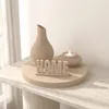 Zestaw boho HOME 4 el.: taca, wazon, świecznik LED i napis, Podgląd zdjęcia produktu 2
