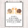 Mr. & Mrs. Panda Bild Schnecken Liebe DIN A3 - Weiß - Produktbild-Vorschau 2