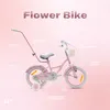 Detský bicykel 14 palcov 3-5 roky Flower bike ružový Sun Náhľad obrázku produktu 9