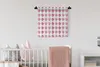 MuchoWow® Wandteppich Wandbehang Erdbeere - Schablonen - Produktbild-Vorschau 1