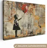 Wanddeko 120x80 cm - Banksy - Mädchen mit Luftballon, Produktbild-Vorschau 1