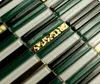 Piastrelle di mosaico in vetro verde e oro, rivestimento in Anteprima dell’immagine prodotto 3
