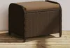 vidaXL Záhradná stolička s vankúšom hnedá 58x46x46 cm Poly Náhľad obrázku produktu 8