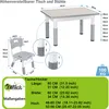 XMTECH Table pour enfants 80×60cm avec 2 chaises Ensemble Voir les images du produit 2