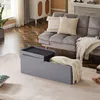 Theo&Cleo Sitzbank mit Stauraum, Sitzhocker Faltbar Produktbild-Vorschau 3