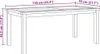 vidaXL Couchtisch Braun 110 x 55 x 45 cm Massivholz Teak Produktbild-Vorschau 7