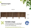 Garronda Beeteinfassung Holz Rollzaun Gartenzaun Produktbild-Vorschau 2