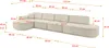 ALTDECOR Ecksofa in L-Form MARI-L3-v3 - 413x171x83 cm Beige Produktbild-Vorschau 5