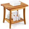 Panca da doccia in teak VEVOR, 50,8 x 36,6 x 45,6 cm, Anteprima dell’immagine prodotto 1