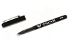 A black pen with its cap off, lying on a white surface. Náhled obrázku produktu