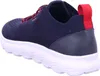 A side view of a blue and red Geox sneaker with a white sole. Produktbild-Vorschau