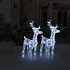 vidaXL Renifer LED 2 szt. Zimny biały 80 LED akryl Podgląd zdjęcia produktu 2