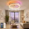 68W Leise Deckenventilator,Kristall Deckenleuchte RGB Produktbild-Vorschau 1