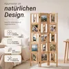 Homestyle4u Foto Paravent Raumteiler 3 teilig Fotowand Holz Produktbild-Vorschau 6