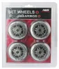 Jeu de roues enPolyuréthanetransparent 76x24 + roulements Voir les images du produit 1