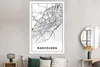 MuchoWow® Poster Barcelona - Stadtplan - Karte - Schwarz Produktbild-Vorschau 4