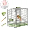 Vogelkäfig Edelstahl 304 faltbar 31,5×30×22cm leicht 1,8kg Produktbild-Vorschau 1