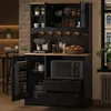 Armoire de cuisine Flieks avec éclairage LED, prises Voir les images du produit 7