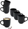 Tazza da caffè in gres 300 ml nero opaco - Set da 6 - Tazza Anteprima dell’immagine prodotto 1
