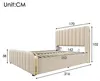 Flieks Polsterbett 160x200cm mit Ladefunktion (USB, Typ-C), Produktbild-Vorschau 7