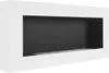 ethanolkamin BOX 90 cm mit weißem. Wandkamin 900x400mm ohne Produktbild-Vorschau 4