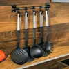 HI Set di utensili da cucina da 6 pezzi nero e argento Anteprima dell’immagine prodotto 4