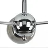 Deckenleuchte Metall Rauchglas 48 cm breit Chrom 3-flammig Produktbild-Vorschau 3
