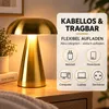 LED-Pilzlampe, tragbare Metall-Schreibtischlampe, Produktbild-Vorschau 4