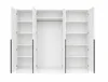Riva Drehtürenschrank 200 cm Kaschmir – 4-türig, Tiefe 61 Produktbild-Vorschau 3