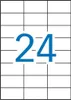 APLI 01273, Weiß, 70 x 37, 2400 Stück(e), 100 Blätter, A4 Produktbild-Vorschau 1