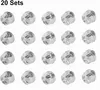Glashalter-Clips-Set, 30 Stück, für Schranktüren, Spiegel Produktbild-Vorschau 3
