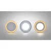 Three circular LED lights are displayed on a gradient gray background. Anteprima dell’immagine prodotto