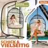 ELONEO Hängesessel mit Gestell, gemütlicher Schaukelstuhl Produktbild-Vorschau 5