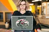 MuchoWow® Laptop Aufkleber Sticker Cover Motorrad - Retro - Produktbild-Vorschau 5