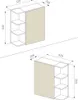 Spiegelschrank Vicco Fynn Weiß 62 x 64 cm, Model 26656 Produktbild-Vorschau 7