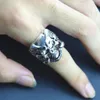 3D Edelstahl Ring Totenkopf Skull Gr. 57 = 18,1 mm Silber Produktbild-Vorschau 3